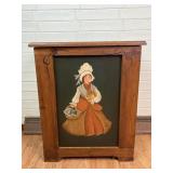 Vintage Hand-Painted Onion/Potato Storage Box