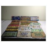 Indiana License Plates Including School Bus