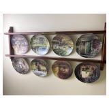 Country Nostalgia Collectors Plates & Shelf