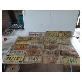 Indiana License Plates Including School Bus