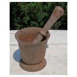 Cast Iron Mortar and Pestle
