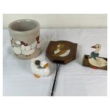 Goose Crock, Fly Swatter Holder, & More
