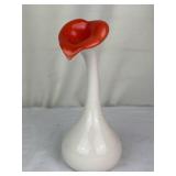 Vintage Art Glass Vase "Jack in The Pulpit" Style