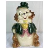 Vtg McCoy Squirrel w/Top Hat Cookie Jar