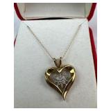 10kt Heart Necklace 1.72g