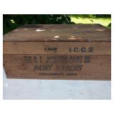 R.F. Johnston Paint Co. Wood Crate