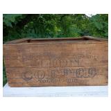 Large Wilson Spice Co. Lion Coffee Wood Crate
