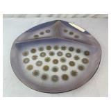 MCM Dorothy Thorpe Glama Glass Divided Platter