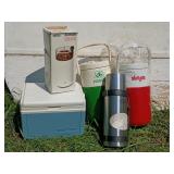 Thermoses, Cooler & Coffee Grinder