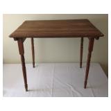 Folding Wood Table 27" Tall x 32" Tall x 24"