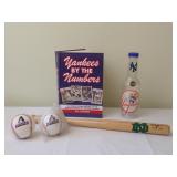 Notre Dame Signed Bat, Yankees Book & Bank,