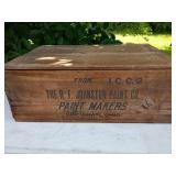 R.F. Johnston Paint Co. Wood Crate