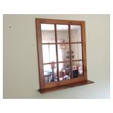 Wall Mirror with Shelf 32" x 37" x 6