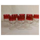 8 Tiffin Franciscan "Kings Crown" Goblets