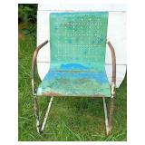 Vintage Painted Metal Chair