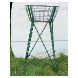 Painted Metal Plant Stand