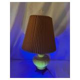 Vintage Custard Uranium Glass Lamp