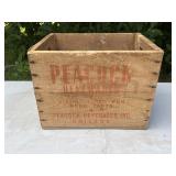Peacock Beverages Wood Crate
