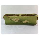 Roseville White Rose Window Box Planter