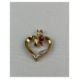925 Heart Pendant 2.56g