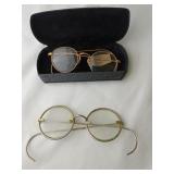 2 Pair Antique Eyeglasses