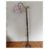 Cast Base, and Wood Floor Lamp