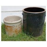 2 Stoneware Crocks