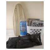 Plastic Hamper, Ironing Board, Large Bag, & More
