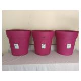 Plastic 17.7" Flower Pots 1 has Crack in Bottom