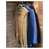 6 Knit Sweaters From Ireland Size XL