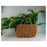 Large Basket w/ Artificial Foliage