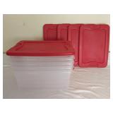 5 15 Qt. Sterilite Latching Box Totes