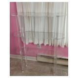 4 Tier Clear Acrylic Shelf. 31.5"ï¿½9.5"ï¿½40.5"