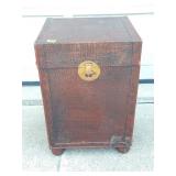 Faux Alligator Leather Storage Trunk