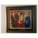 Framed Serigraph Monica, Carol et les Autres"
