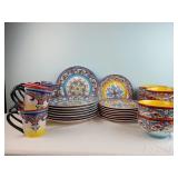 32 pc. Euro Ceramica "Zanzibar" Dinnerware Set