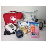 First Aid Kit, BP Cuffs, & Masks