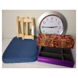 Stool, Clock, & Jewelry Organizers