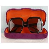 GUCCI Black Oversized Square-frame Sunglasses