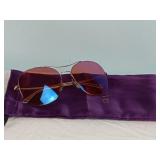 GUCCI Gold-accent Aviator Sunglasses