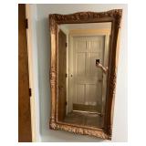 Gold-Toned Vintage Style Wall Mirror
