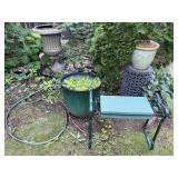 Large Flower Pots & Gardening Kneeler/Seat