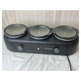 Kitchen Selectives Tripple Slow Cooker/Buffet