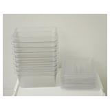 (8) Cambro 1/2 Size 6" Deep Food Pans & Lids