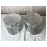 40 Clear Shell Shaped Salad Plates