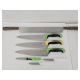 Knives and Double Handle Cheese Knife