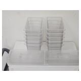 (10) Cambro 1/3 Size 6" Deep Food Pans & Lids