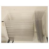 (10) Cambro Full Size 6" Deep Food Pans & Lids