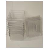(8) Cambro 1/2 Size 6" Deep Food Pans & Lids