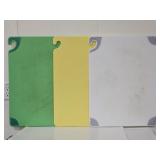 (3) San Jamar Cutting Boards 24" x 18"
